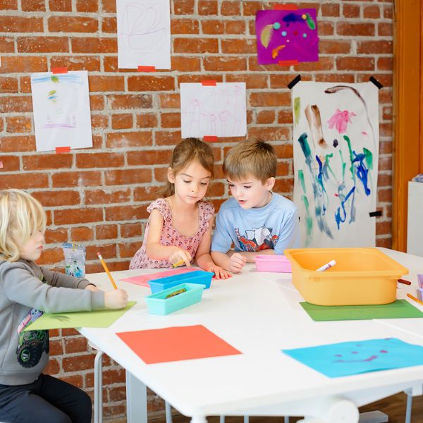 Making Art at Art Birthday Party